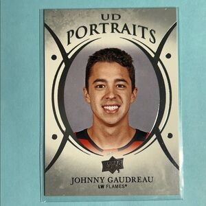 Johnny Gaudreau Calgary Flames 2018-19 Upper Deck Portraits NHL Hockey Card#P-13
